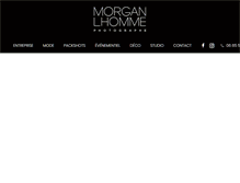 Tablet Screenshot of morganlhommephotographe.com